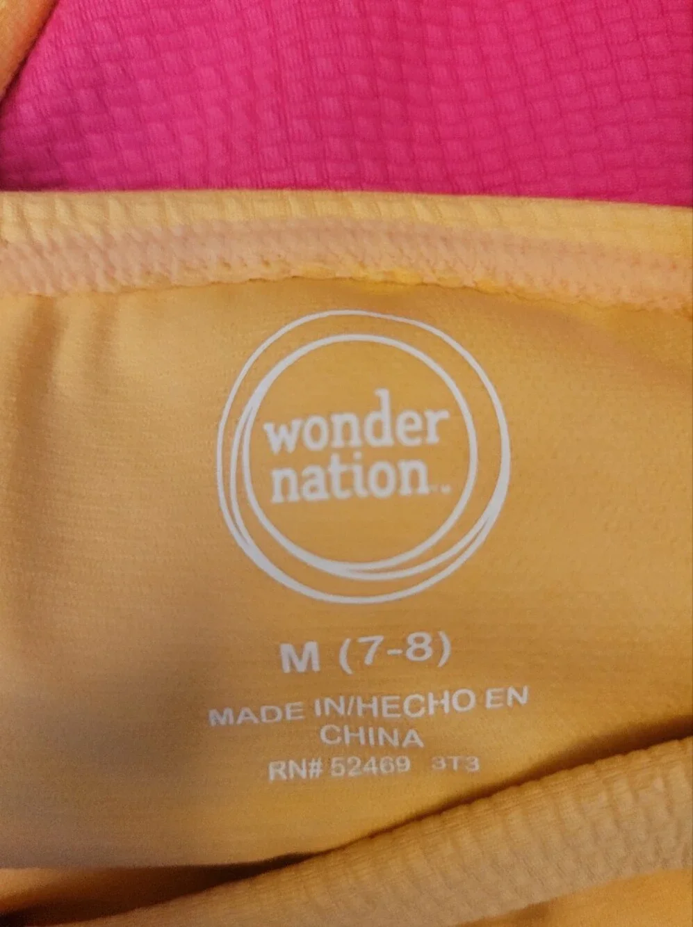 Wonder Nation Swimsuit One Piece‎  Colorblock With Bow Girls Size M